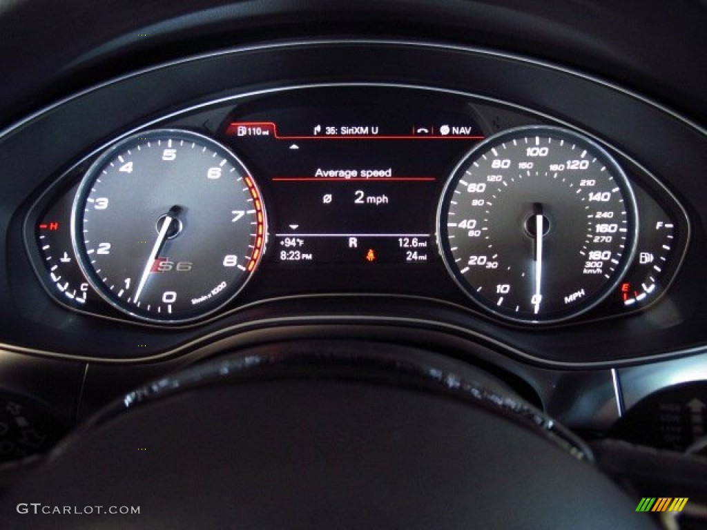 2014 Audi S6 Prestige quattro Sedan Gauges Photo #84127445