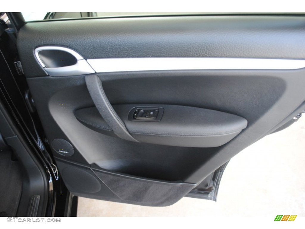 2008 Porsche Cayenne GTS Black w/ Alcantara Seat Inlay Door Panel Photo #84127634