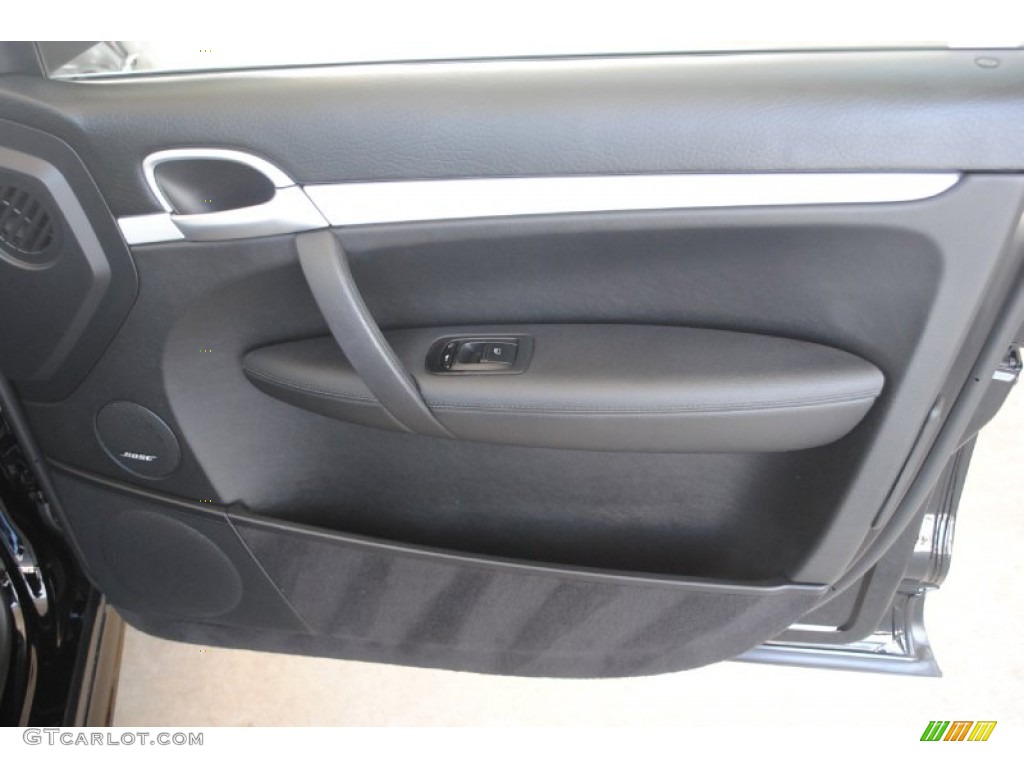 2008 Porsche Cayenne GTS Black w/ Alcantara Seat Inlay Door Panel Photo #84127664