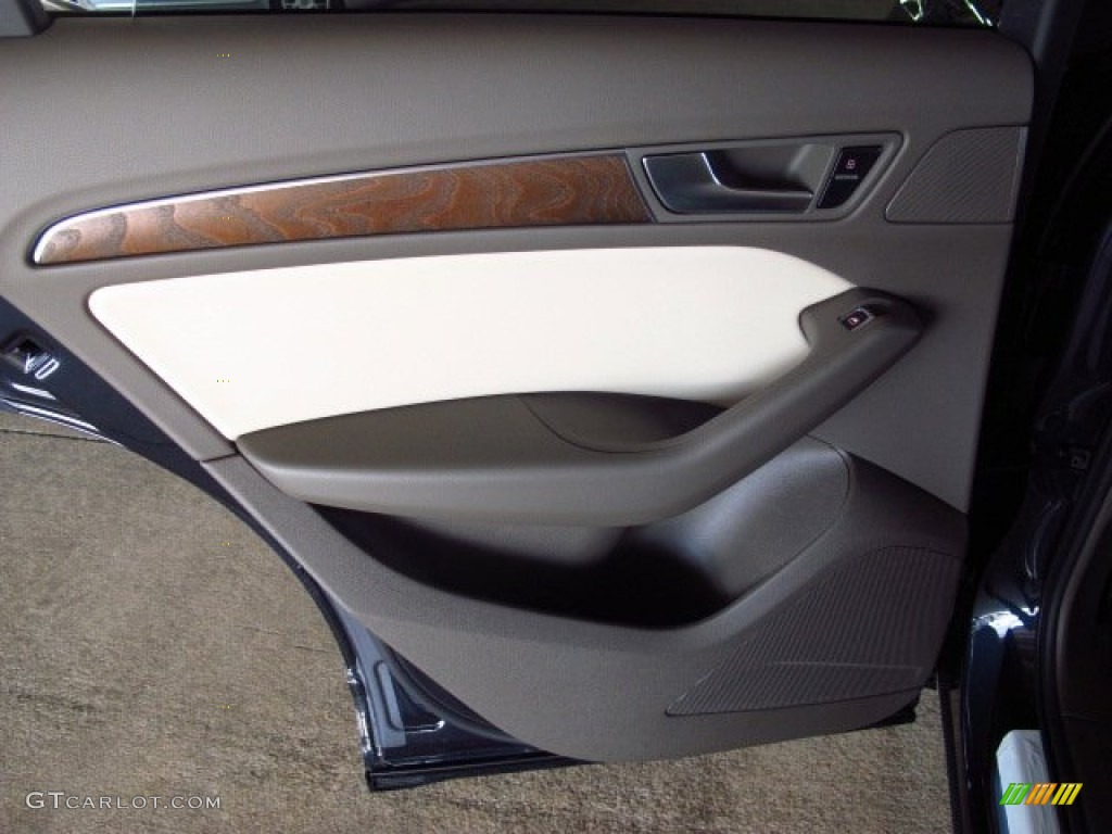 2014 Audi Q5 3.0 TFSI quattro Pistachio Beige Door Panel Photo #84128174