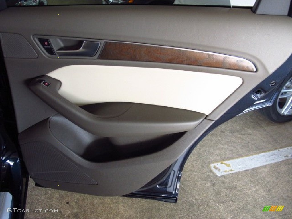 2014 Audi Q5 3.0 TFSI quattro Pistachio Beige Door Panel Photo #84128204