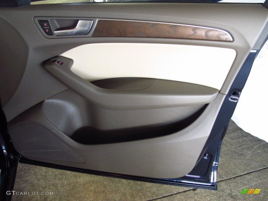 2014 Audi Q5 3.0 TFSI quattro Pistachio Beige Door Panel Photo #84128234