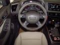 Pistachio Beige 2014 Audi Q5 3.0 TFSI quattro Steering Wheel