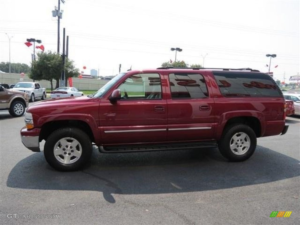 2004 Suburban 1500 - Sport Red Metallic / Tan/Neutral photo #4