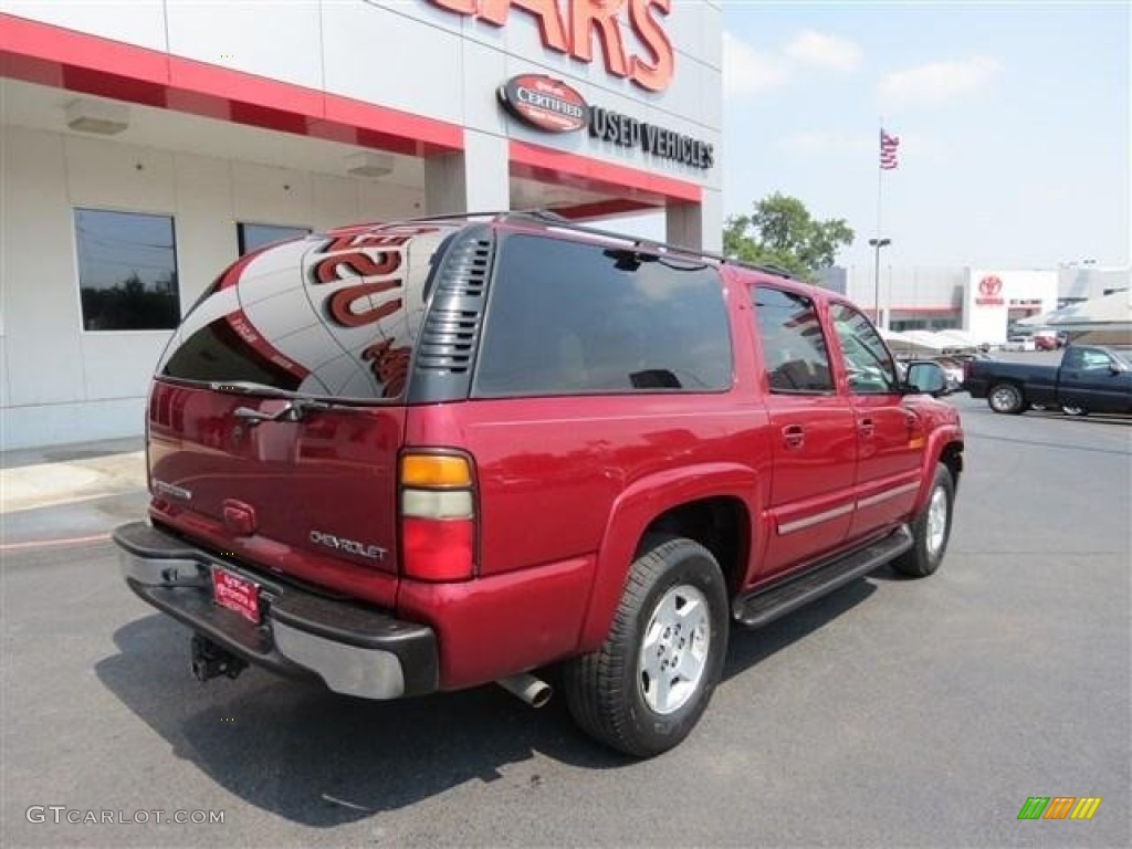 2004 Suburban 1500 - Sport Red Metallic / Tan/Neutral photo #7