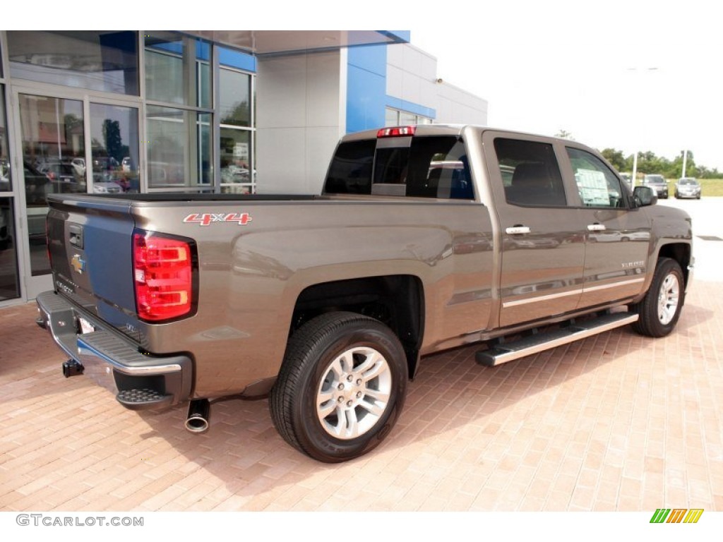 Brownstone Metallic 2014 Chevrolet Silverado 1500 LTZ Crew Cab 4x4 Exterior Photo #84134654