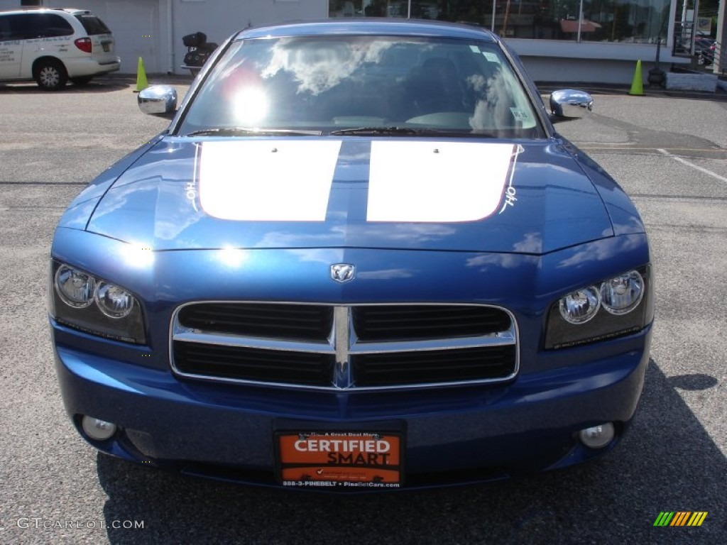 2010 Charger SXT - Deep Water Blue Pearl / Dark Slate Gray photo #2