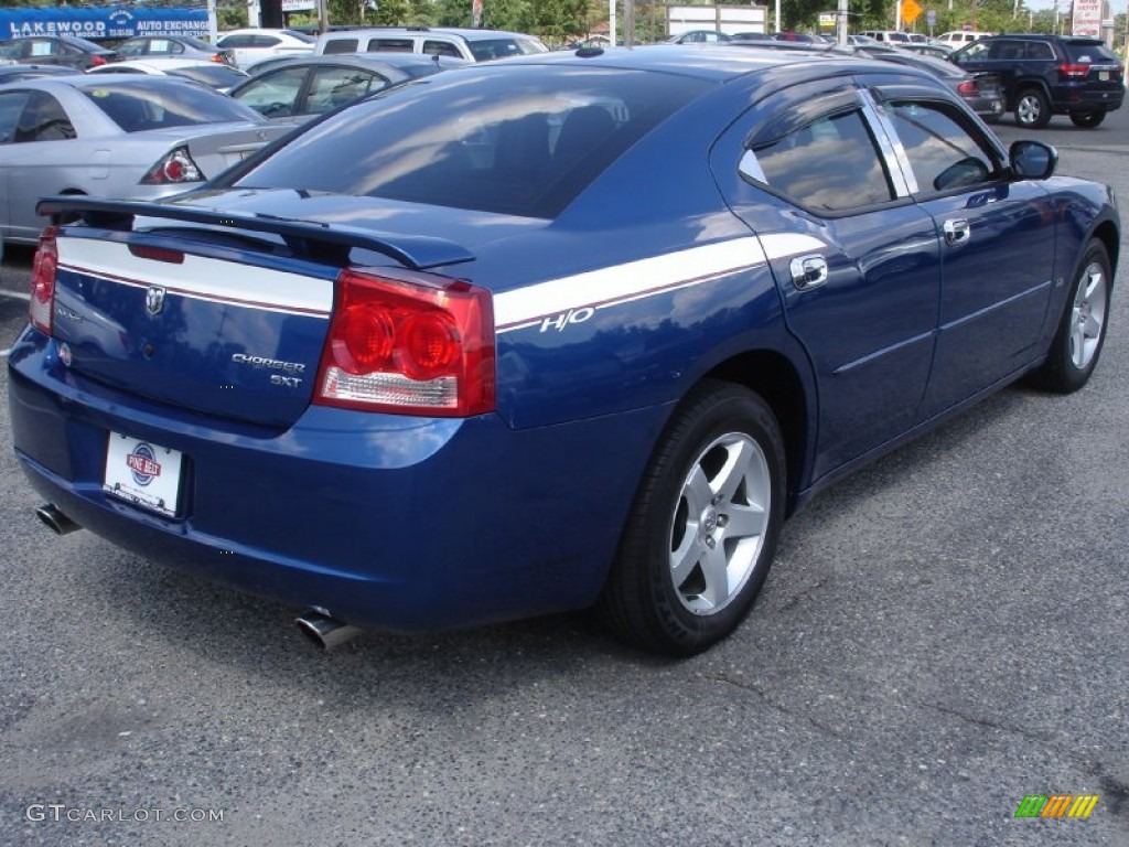 2010 Charger SXT - Deep Water Blue Pearl / Dark Slate Gray photo #5