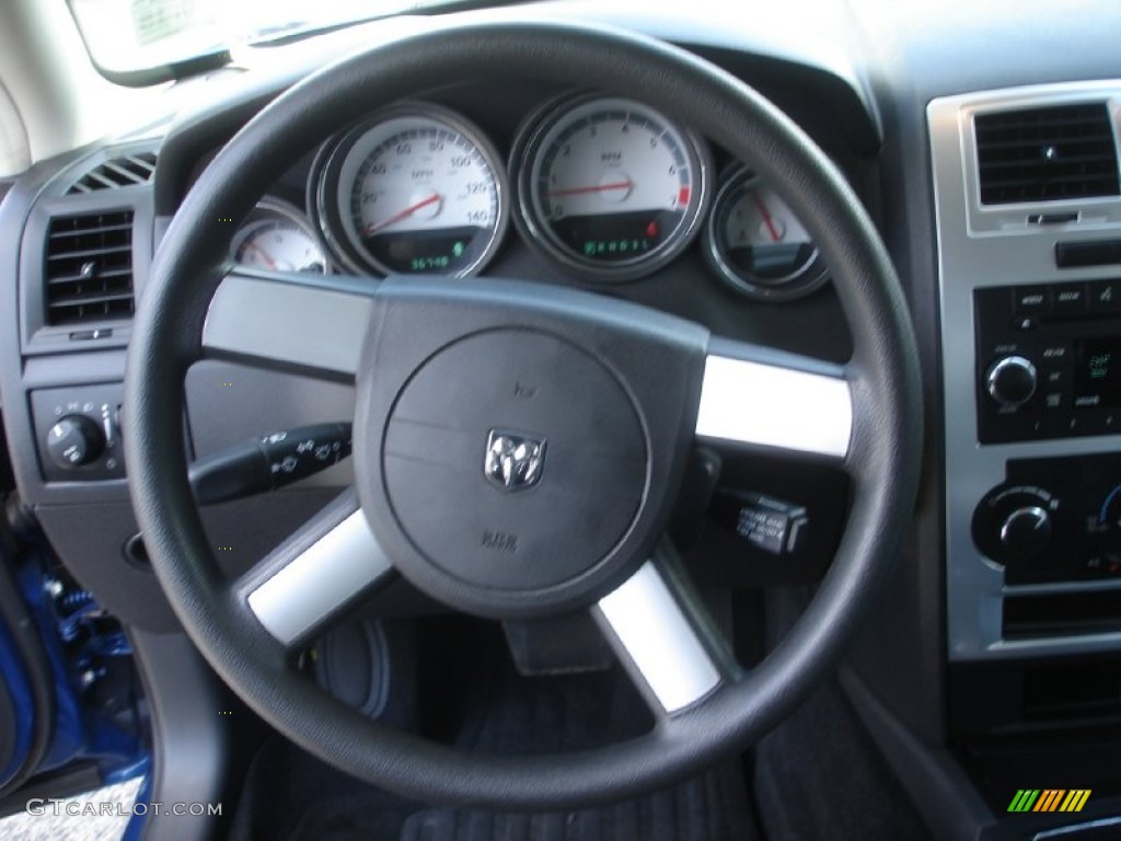 2010 Charger SXT - Deep Water Blue Pearl / Dark Slate Gray photo #13