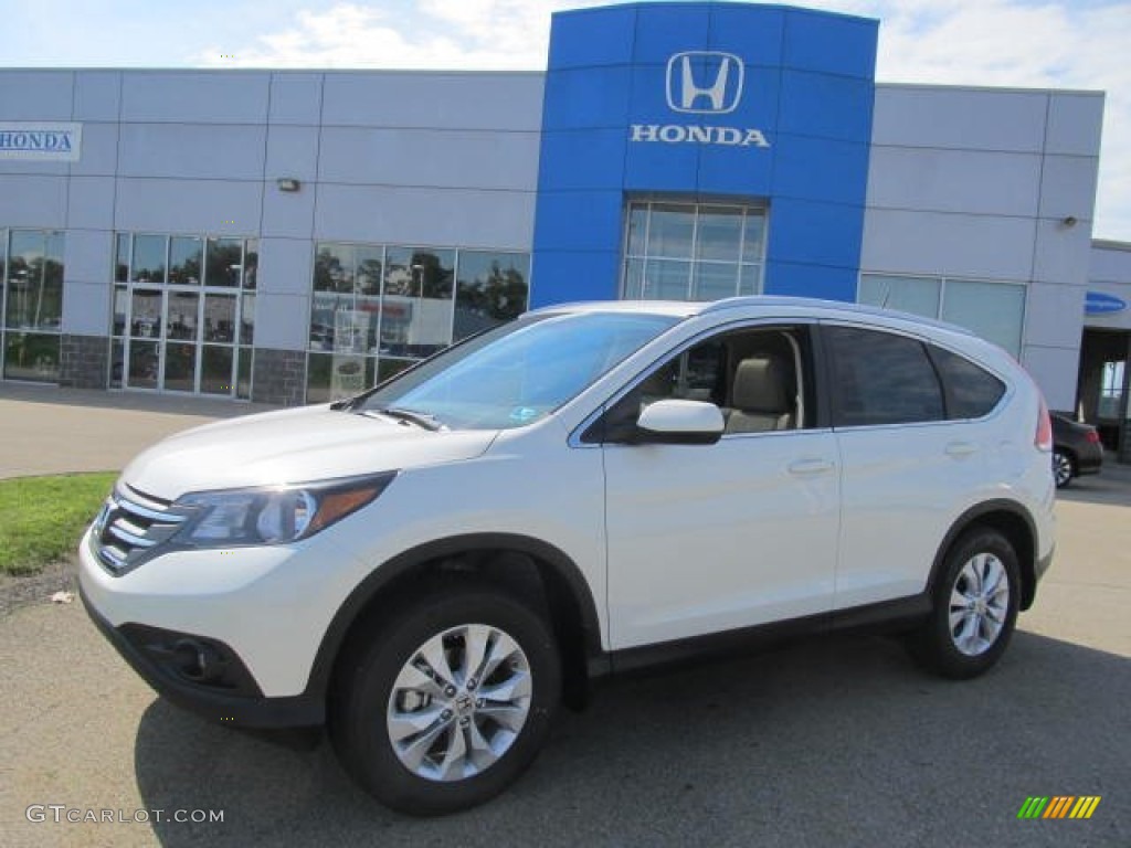 White Diamond Pearl Honda CR-V