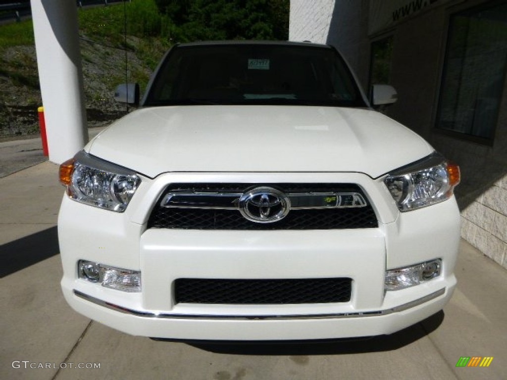 2013 4Runner Limited 4x4 - Blizzard White Pearl / Sand Beige Leather photo #6