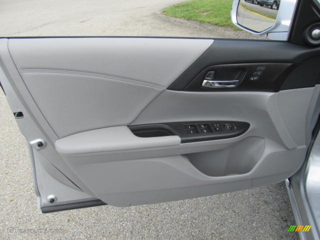 2013 Accord EX-L Sedan - Alabaster Silver Metallic / Gray photo #6