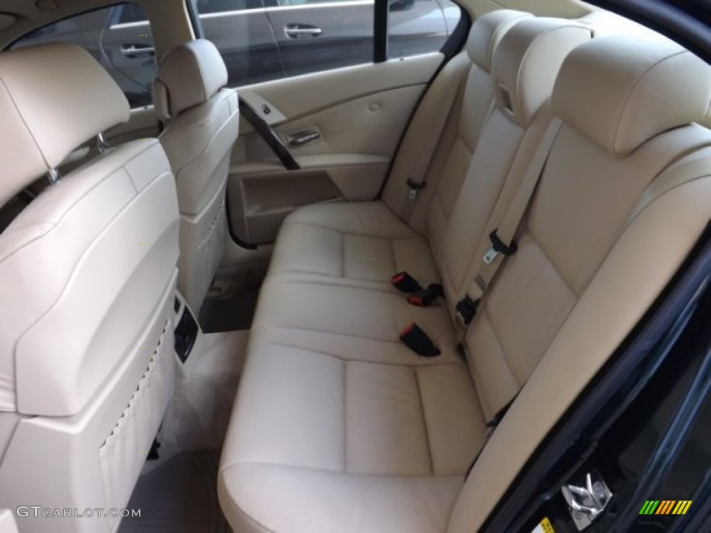 2007 5 Series 525xi Sedan - Deep Green Metallic / Beige photo #6