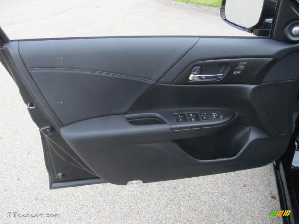 2013 Accord EX-L V6 Sedan - Crystal Black Pearl / Black photo #6
