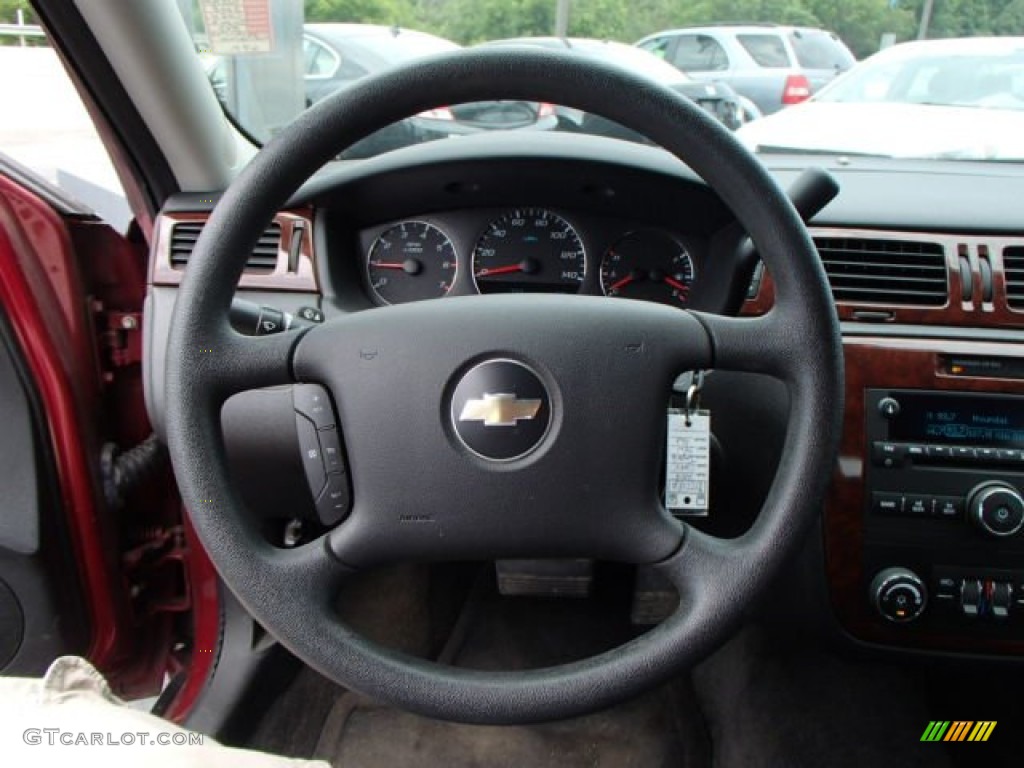 2008 Chevrolet Impala LT Ebony Black Steering Wheel Photo #84140867