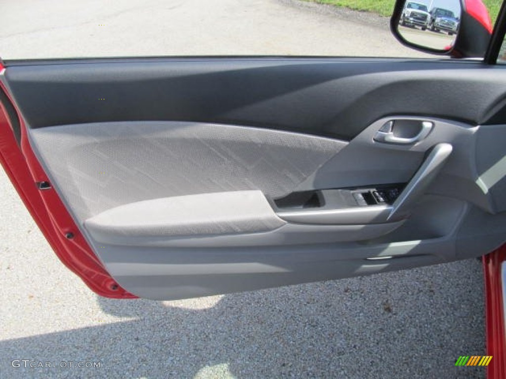 2013 Civic LX Coupe - Rallye Red / Gray photo #6