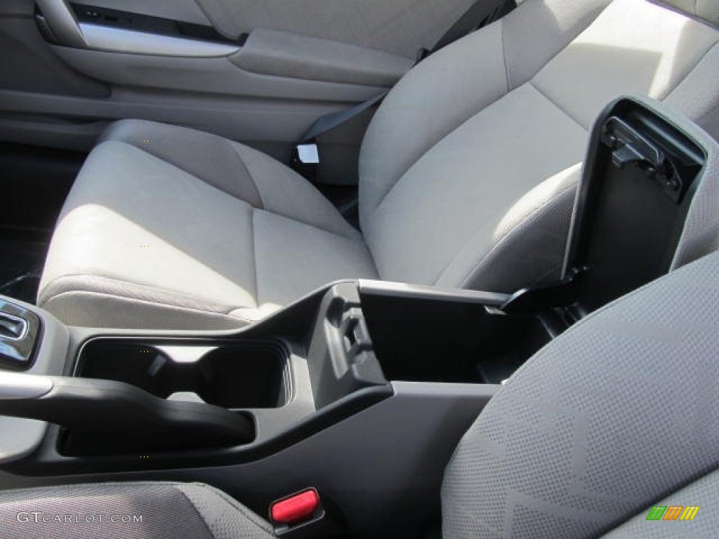 2013 Civic LX Coupe - Rallye Red / Gray photo #14