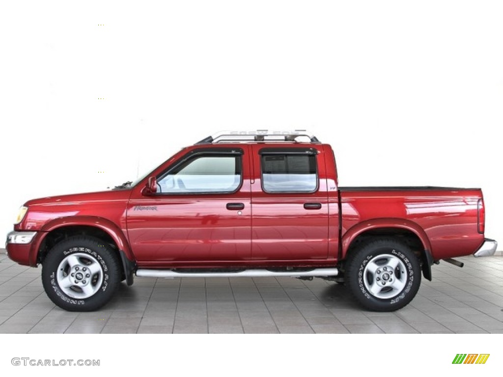 Salsa Red 2000 Nissan Frontier SE Crew Cab Exterior Photo #84141264