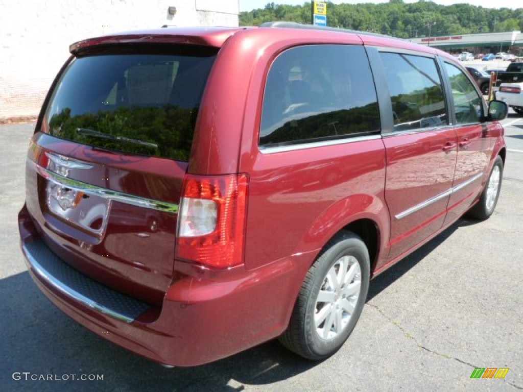 2013 Town & Country Touring - Deep Cherry Red Crystal Pearl / Dark Frost Beige/Medium Frost Beige photo #5