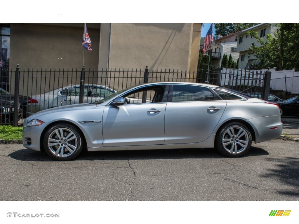 Rhodium Silver Metallic 2012 Jaguar XJ XJL Portfolio Exterior Photo #84142134