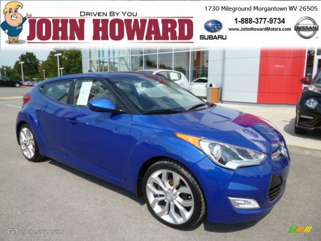 2012 Veloster  - Marathon Blue / Gray photo #1