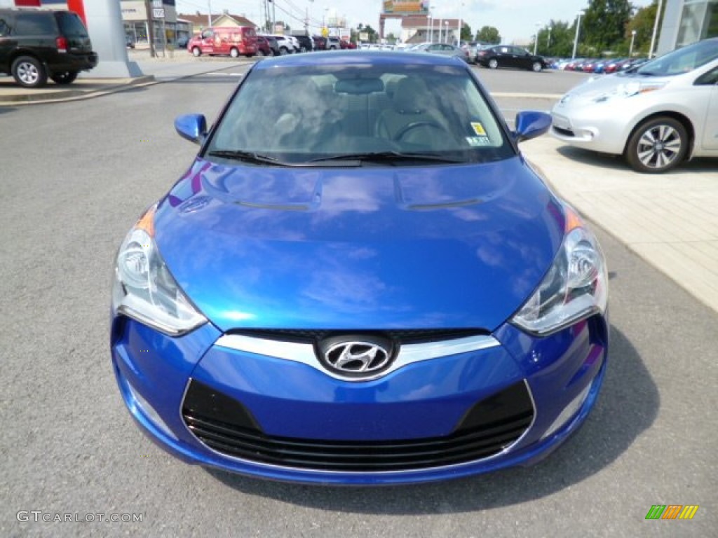 2012 Veloster  - Marathon Blue / Gray photo #2