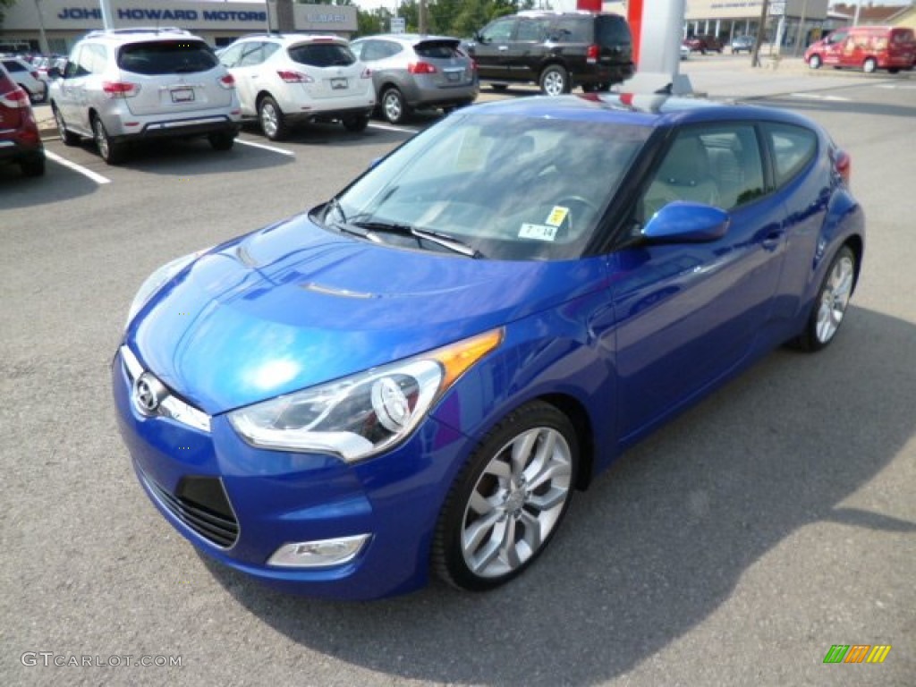 2012 Veloster  - Marathon Blue / Gray photo #3