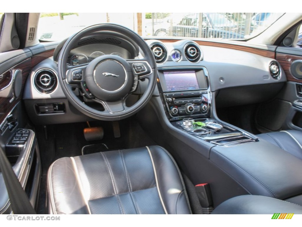 Jet/Ivory Interior 2012 Jaguar XJ XJL Portfolio Photo #84142749