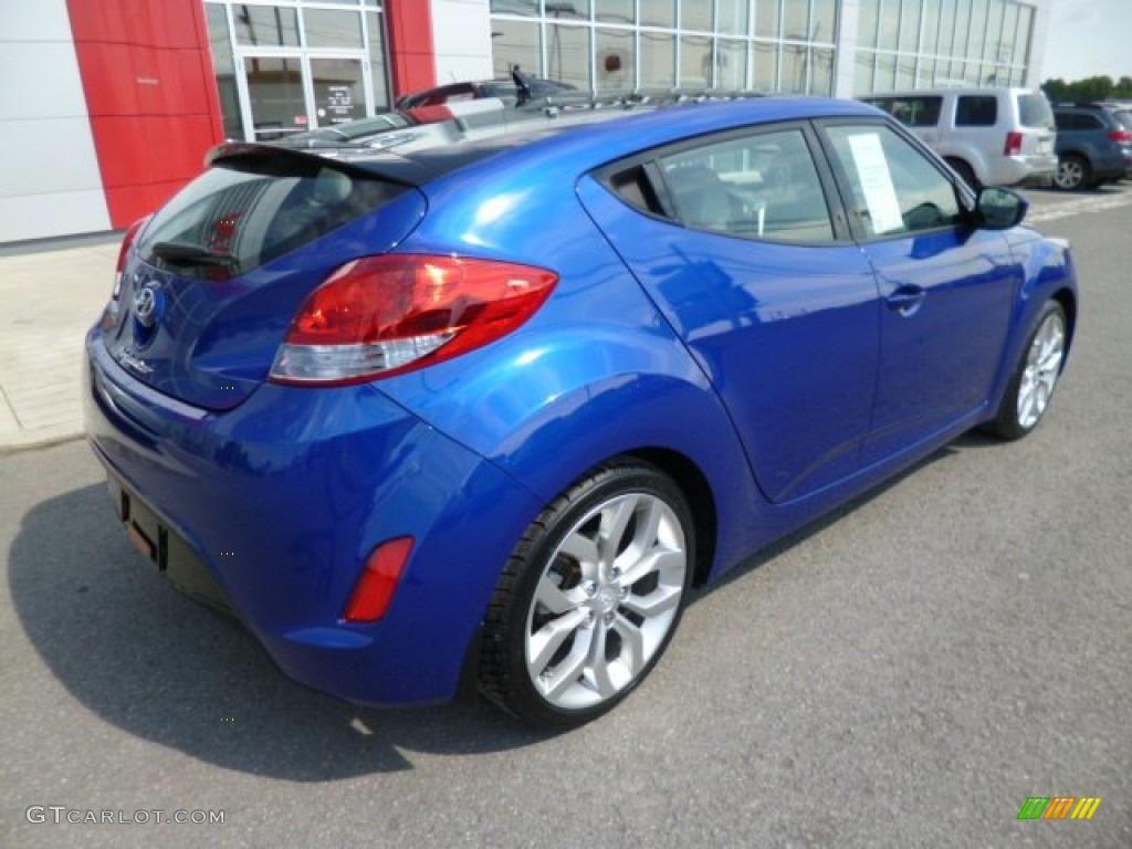 2012 Veloster  - Marathon Blue / Gray photo #11
