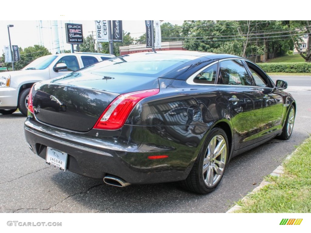 2011 XJ XJL - Stratus Grey Metallic / Jet Black/Ivory photo #6