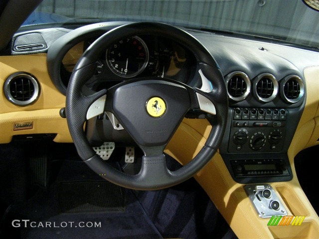 2002 Ferrari 575 Maranello F1, Blue / Tan, Steering Wheel 2002 Ferrari 575M Maranello F1 Parts