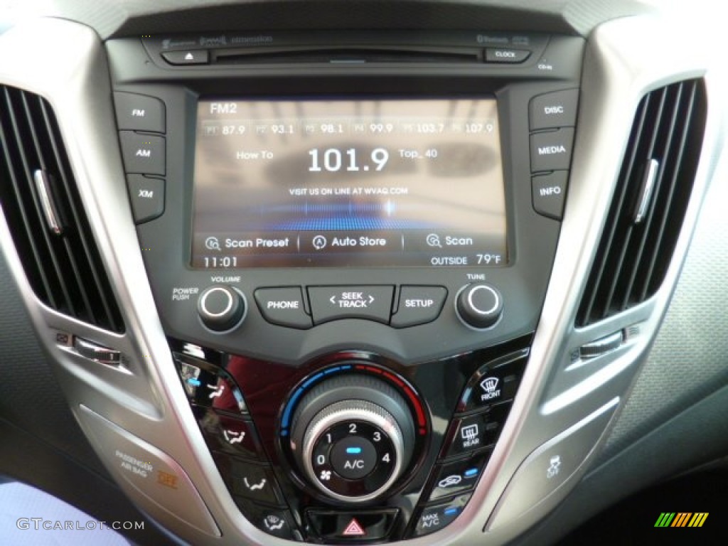 2012 Veloster  - Marathon Blue / Gray photo #19