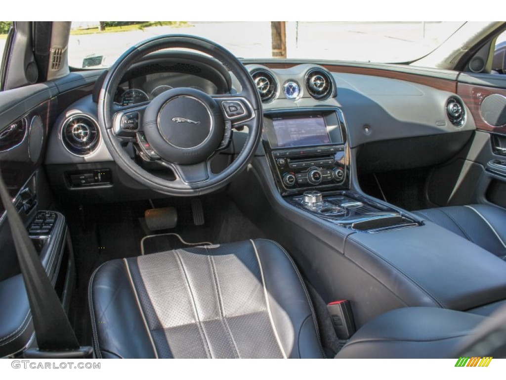 Jet Black/Ivory Interior 2011 Jaguar XJ XJL Photo #84143478
