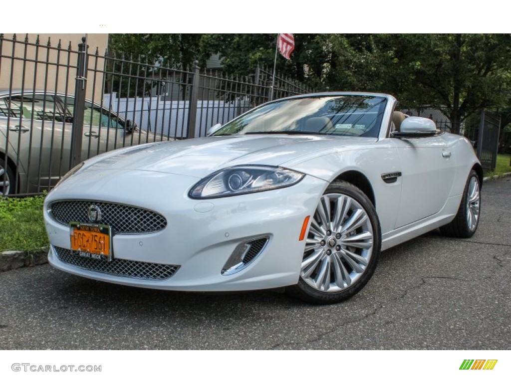 2012 XK XK Convertible - Polaris White / Caramel/Caramel photo #1