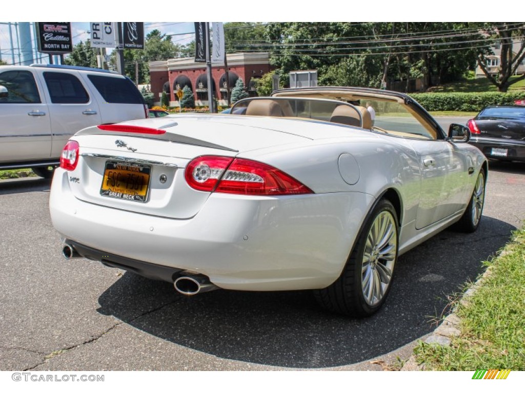 2012 XK XK Convertible - Polaris White / Caramel/Caramel photo #6