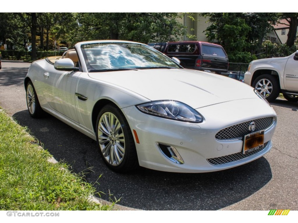 Polaris White 2012 Jaguar XK XK Convertible Exterior Photo #84143679