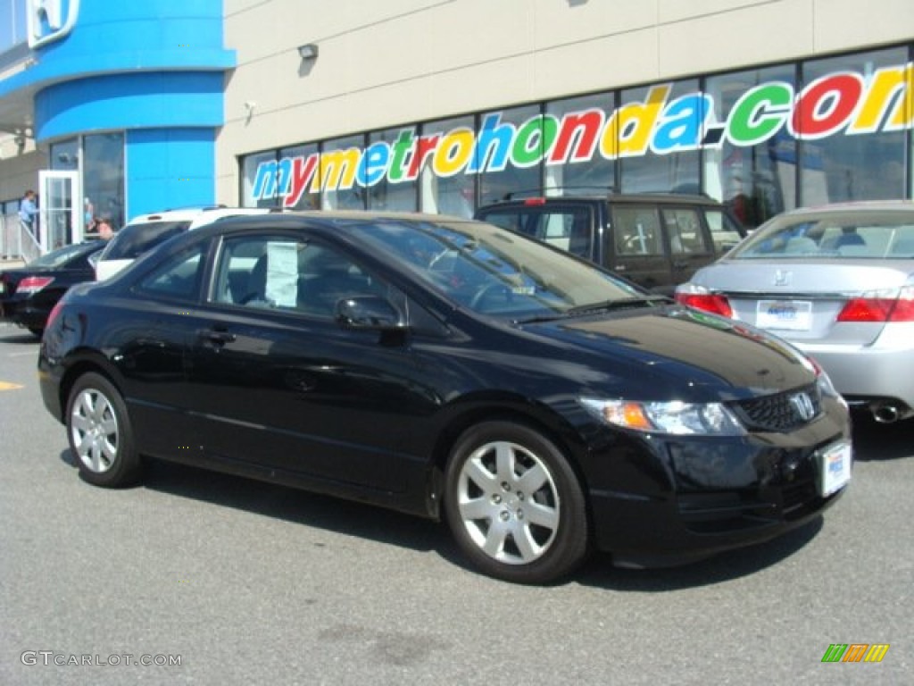 Crystal Black Pearl Honda Civic Lx Coupe Photo