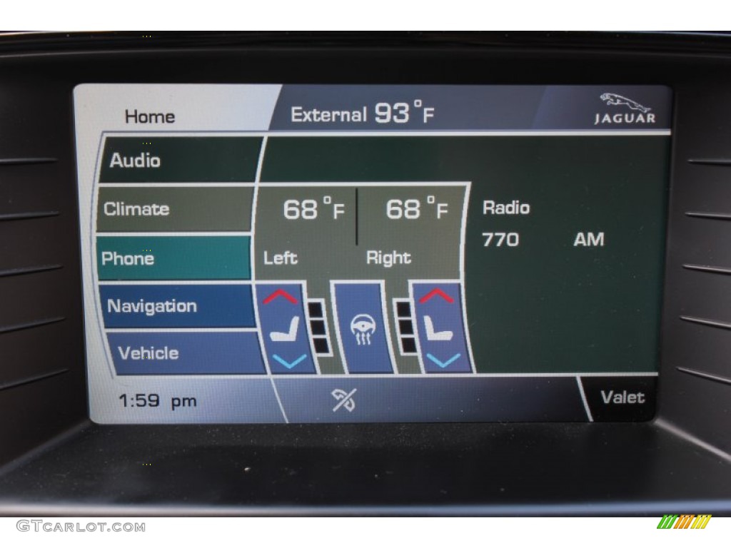 2012 Jaguar XK XK Convertible Controls Photo #84143979