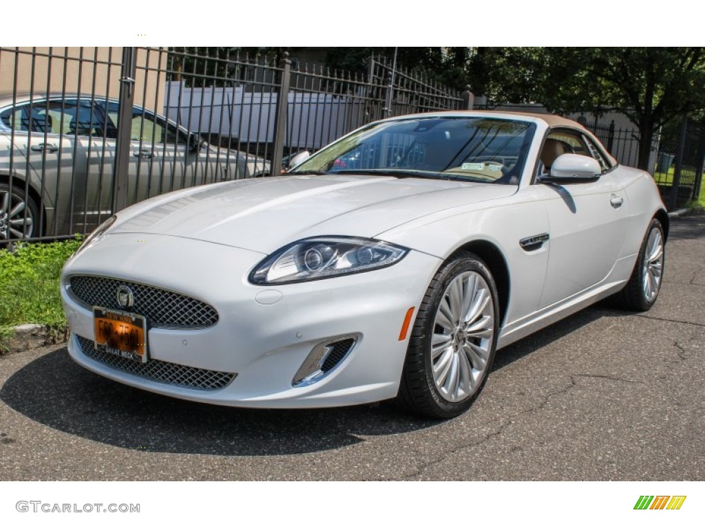 Polaris White 2012 Jaguar XK XK Convertible Exterior Photo #84144144