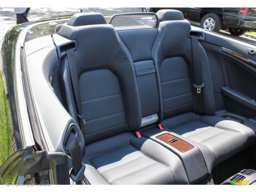 Black Interior 2011 Mercedes-Benz E 550 Cabriolet Photo #84144558