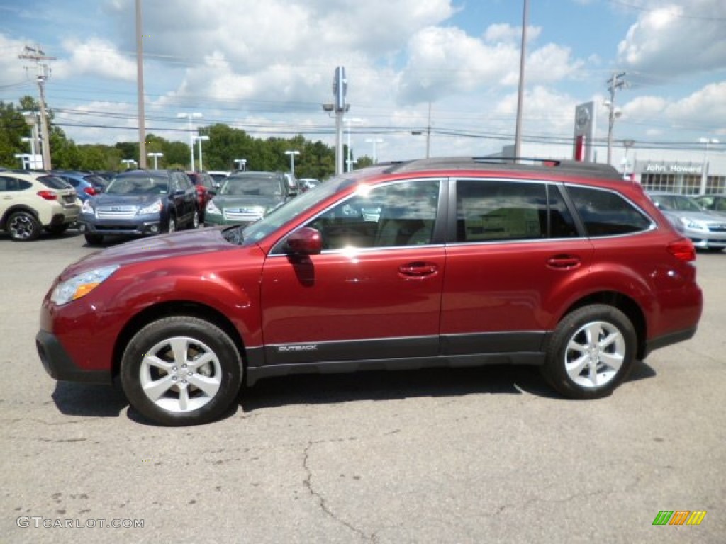 Venetian Red Pearl 2014 Subaru Outback 2.5i Premium Exterior Photo #84145445