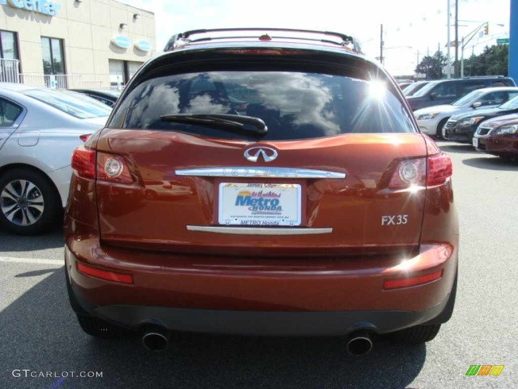 2008 FX 35 AWD - Autumn Copper Metallic / Brick photo #5