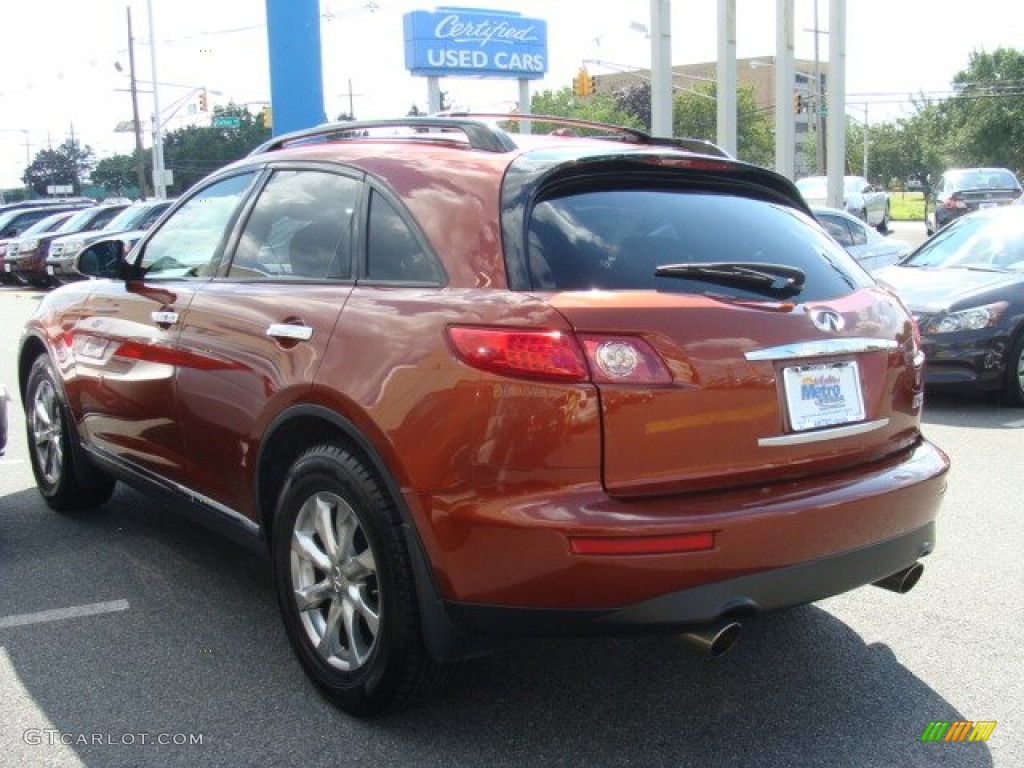 2008 FX 35 AWD - Autumn Copper Metallic / Brick photo #6