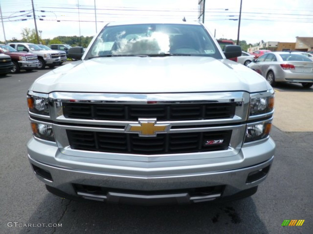 2014 Silverado 1500 LT Z71 Crew Cab 4x4 - Silver Ice Metallic / Jet Black photo #2