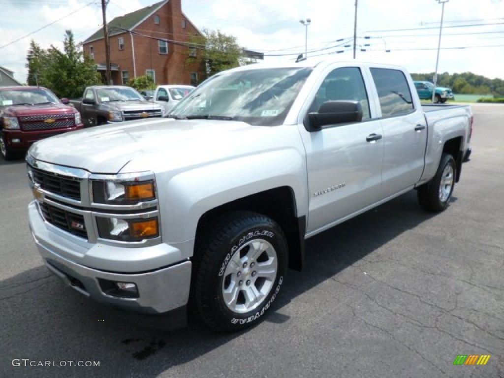 2014 Silverado 1500 LT Z71 Crew Cab 4x4 - Silver Ice Metallic / Jet Black photo #3