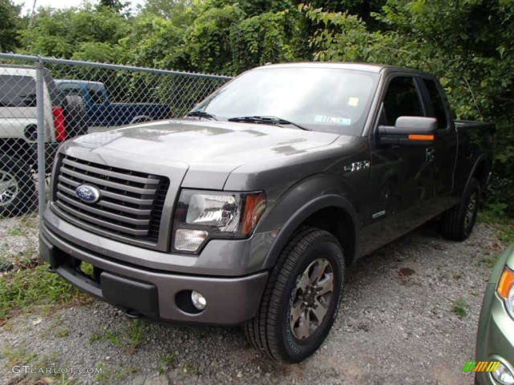 2011 F150 FX4 SuperCab 4x4 - Sterling Grey Metallic / Steel Gray photo #3