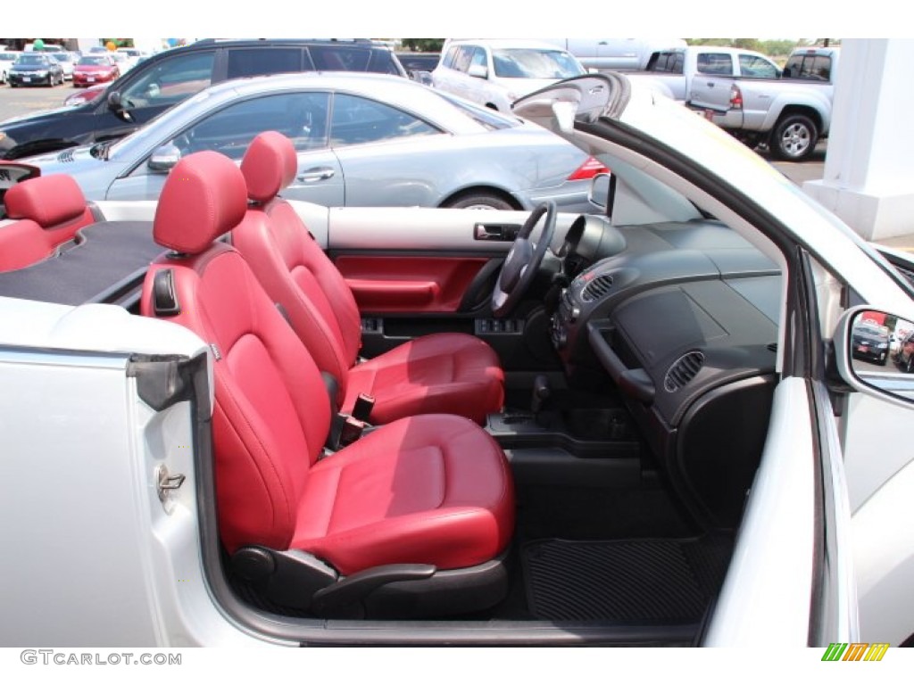 2009 New Beetle 2.5 Blush Edition Convertible - White Gold Metallic / Blush Red Leather photo #8