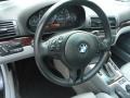 2005 BMW 3 Series Grey Interior Steering Wheel Photo