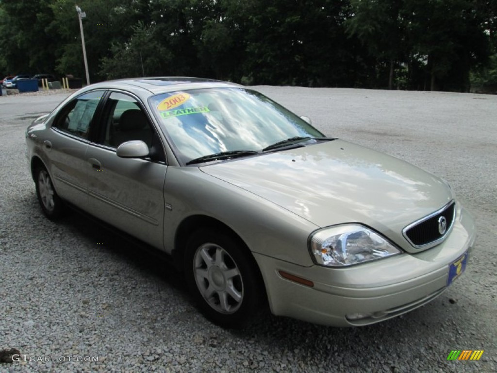 2003 Sable LS Premium Sedan - Gold Ash Metallic / Medium Parchment photo #4
