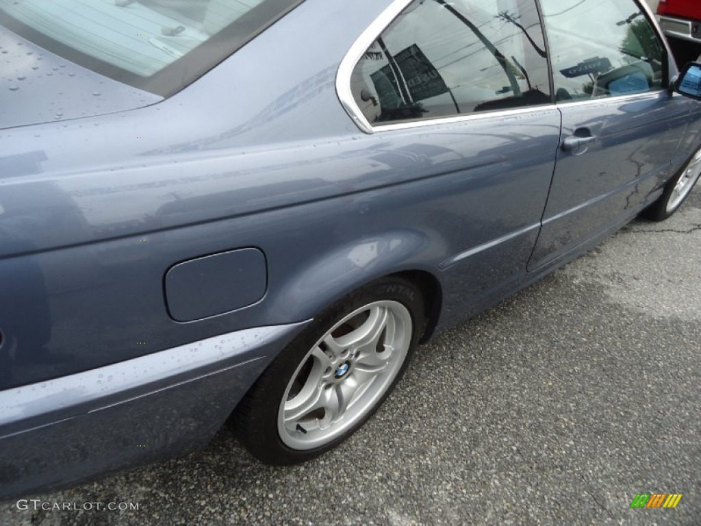 2005 3 Series 330i Coupe - Steel Blue Metallic / Grey photo #33